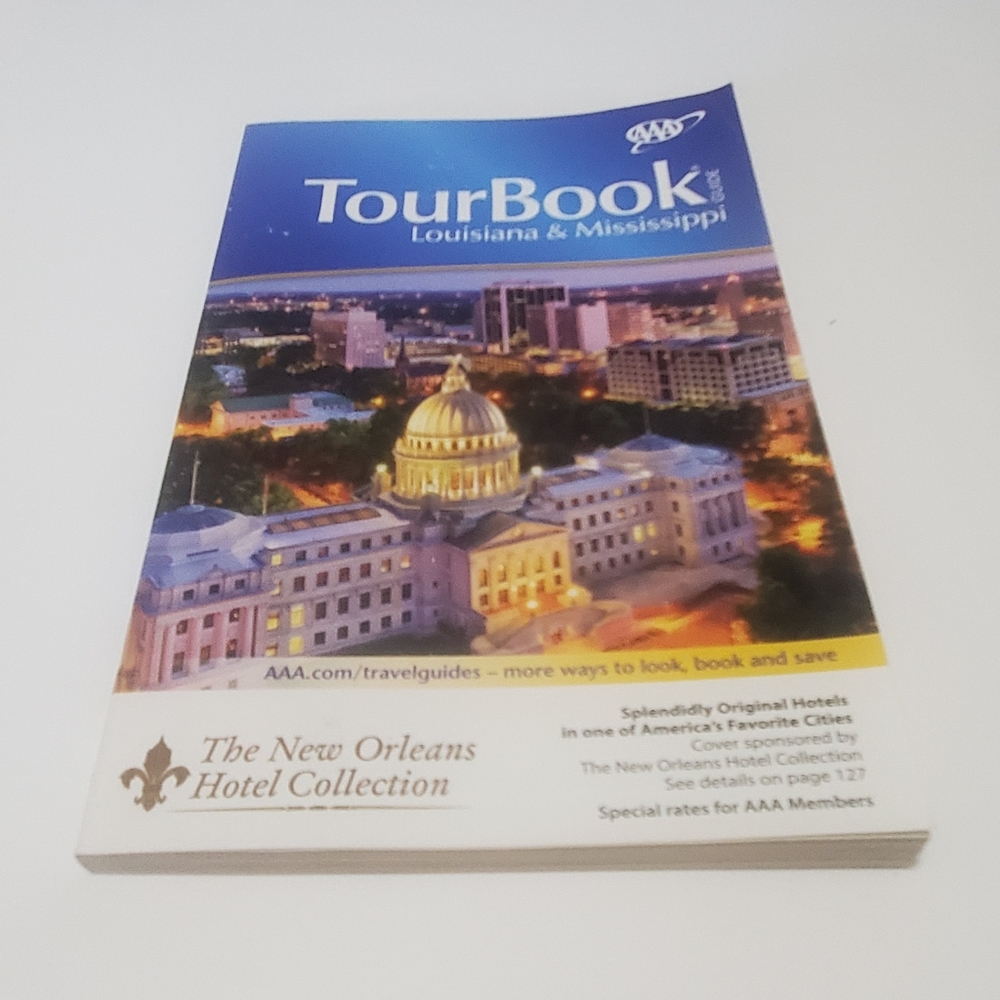 2/$15 AAA Louisiana & Mississippi TourBook 2018 Edition Paperback